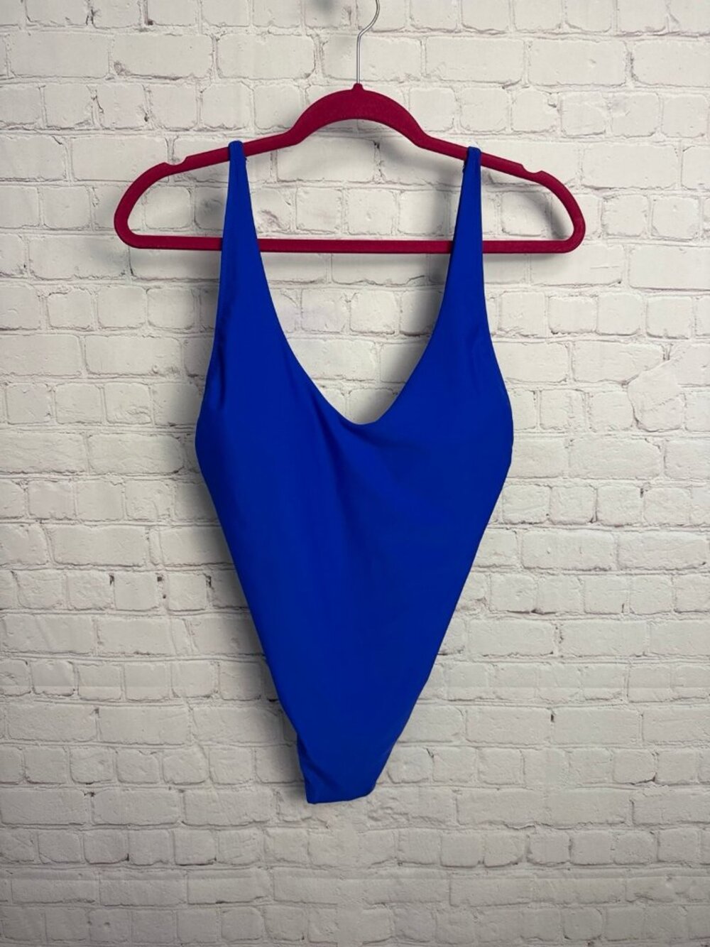 Relleciga XXL one peice bathing suit royal blue ladies cheeky thong like new